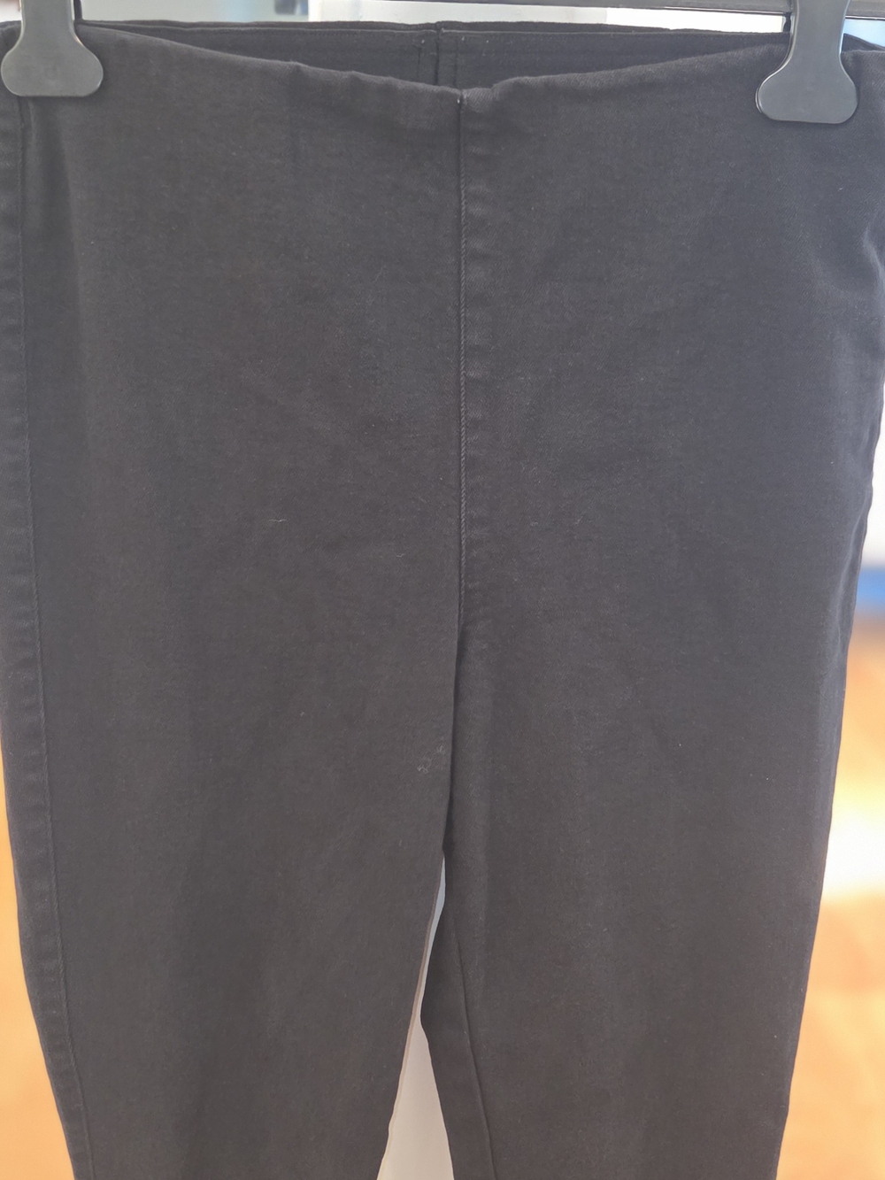 Frank & Eileen Womens Illusion 01 Black Stretch High Rise Straight Leg Pants (31